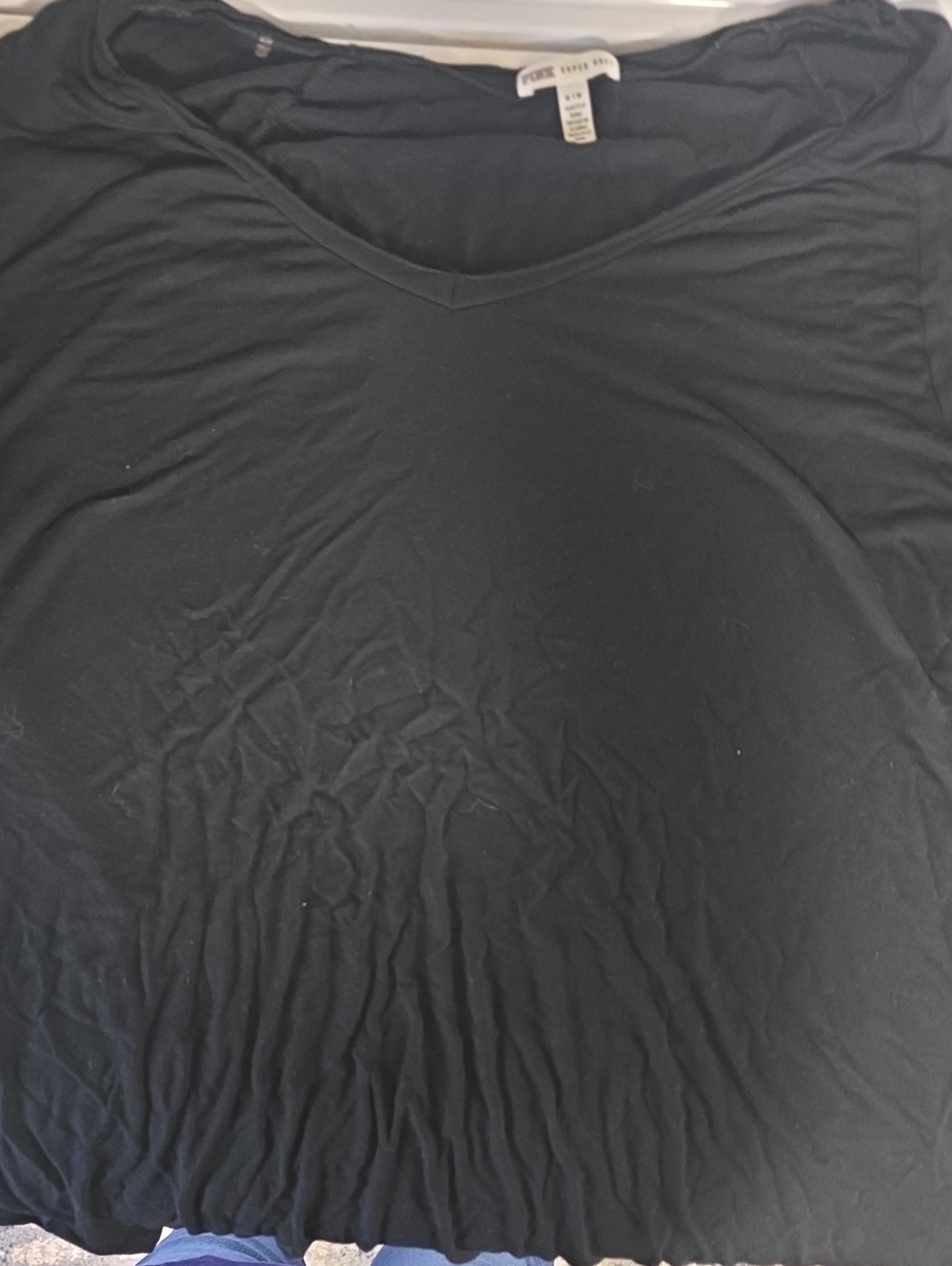 PINK Victoria's Secret Black "Super Soft" Tee